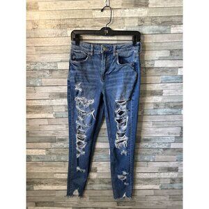 Women’s Maurice’s Mom Jeans Distressed Medium Wash Size 2